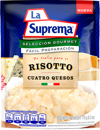 Rissotto 4 Quesos de Fácil preparación